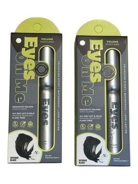 Eyes On Me Volume Mascara Set of 2 Intense Black Waterproof NIP